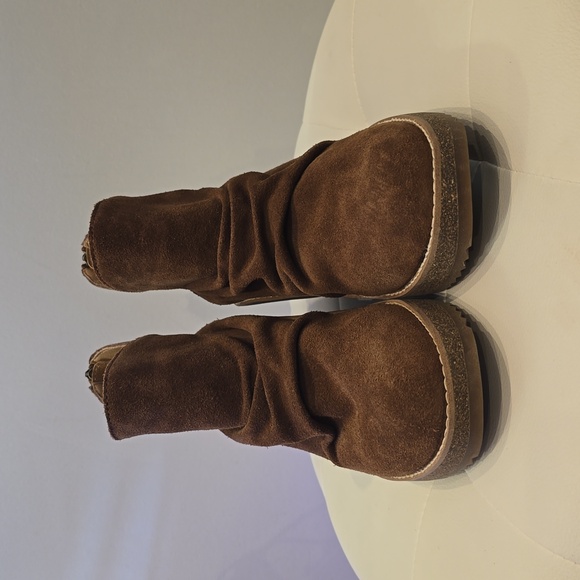 Aertex Kara Cognac brown wedge ankle zip boot New Weatherproof Arch Support - Picture 6 of 8